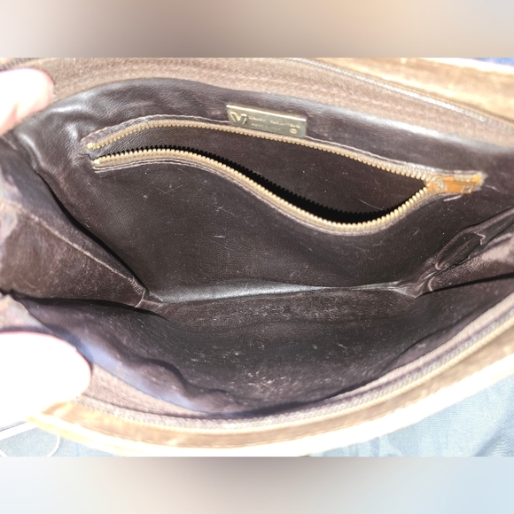 Mario Valentino Brown Patterned Clutch Bag - Picture 4 of 8